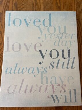 Loved You, Canvas Wall Art
